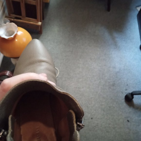 Poppy Barley Silver/Grey Genuine Leather Ankle Boots - Ethically Made in MX - Picture 8 of 9